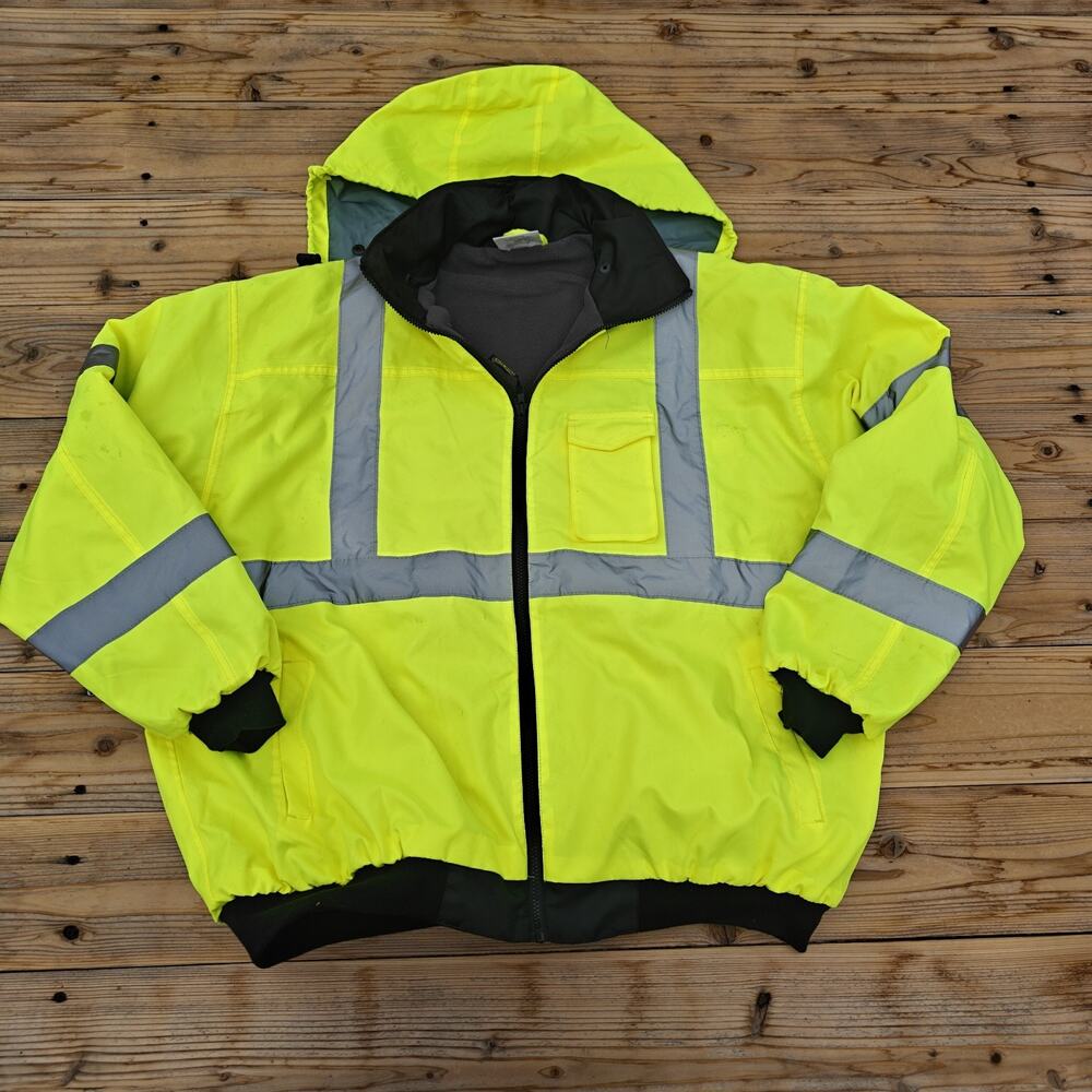 Occunomix Mens Yellow Jacket Size 2XL LUX-ETJBJ High Visibility Safety Insulated